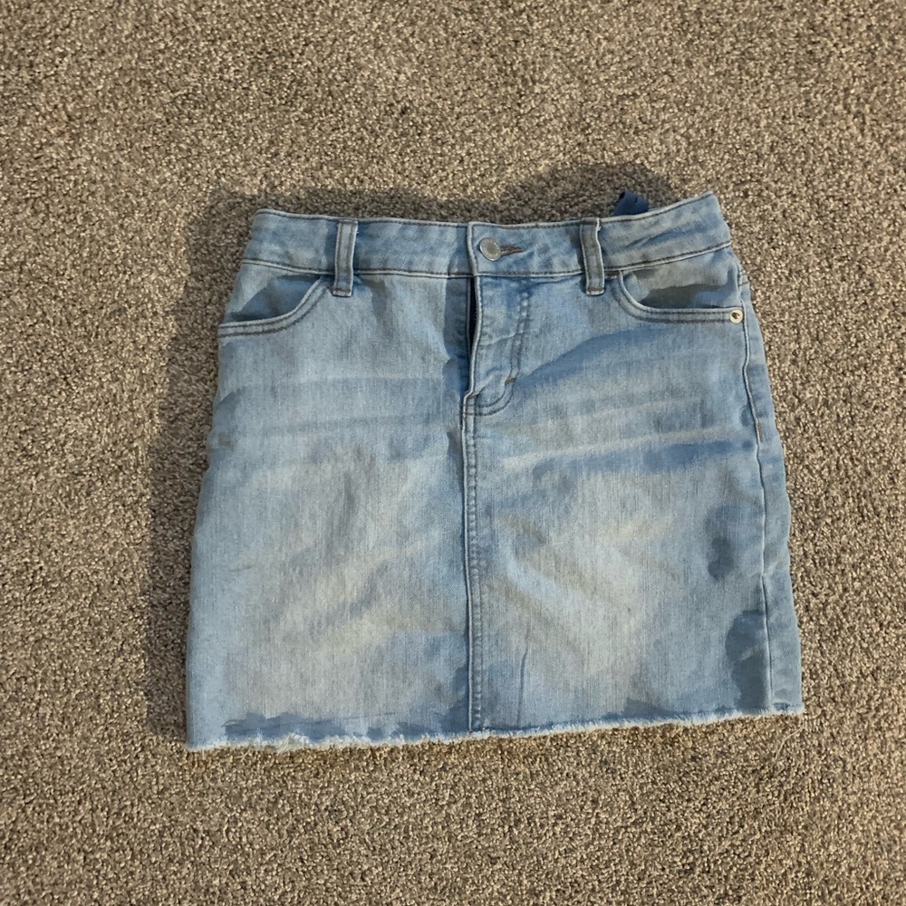 Adjustable waist Jean skirt